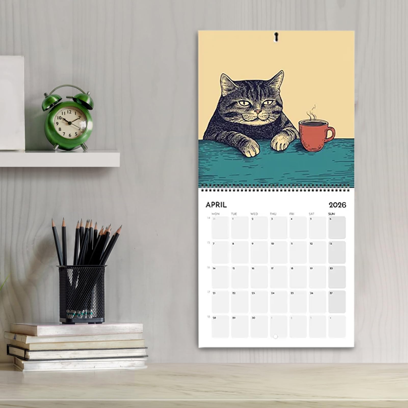 Amazon.co.jp: 2026年猫カレンダー 2026 壁掛け かわいい 猫カレンダー
